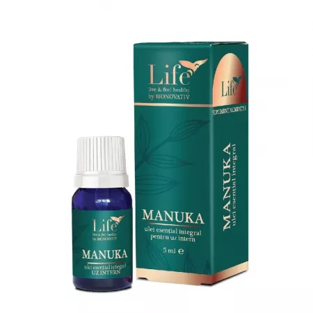 Ulei esential integral de Manuka, 5ml, Bionovativ