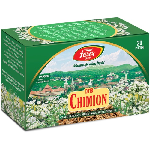 Ceai chimion, 20 plicuri, Fares