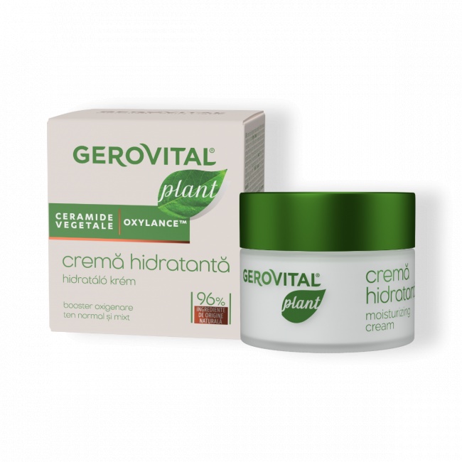 Crema hidratanta cu ceramide vegetale si Oxylance, 50ml, 132, Gerovital Plant
