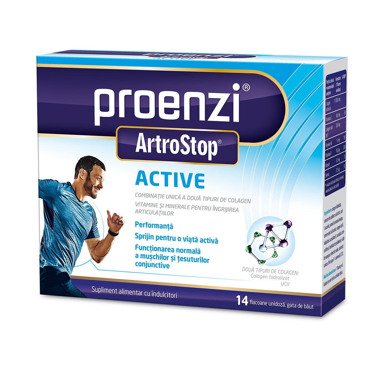 Proenzi Active Collagen 11.000, 14 flacoane unidoza, Walmark