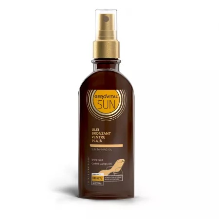 Ulei bronzant pentru plaja, 150ml, 4641, Gerovital Sun