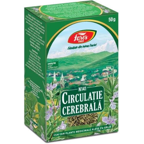 Ceai Circulatie Cerebrala, N141, 50g, Fares