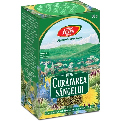 Ceai Curatarea sangelui, P125, 50g, Fares