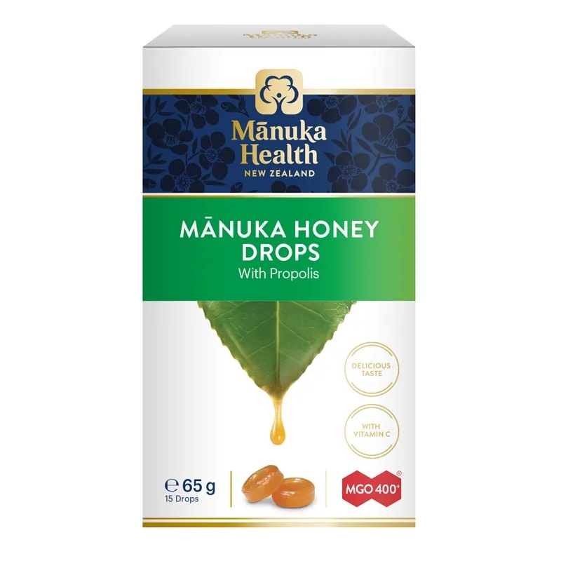 Miere Manuka cu Propolis, dropsuri, 65g, Manuka Health