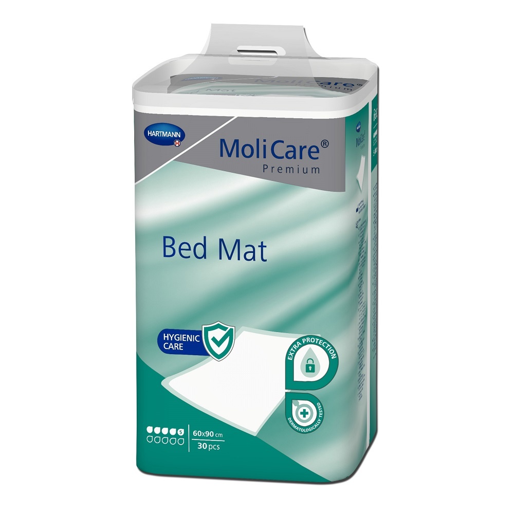 MoliCare Premium Bed Mat Aleze 5 picaturi, 60X90 cm, 30 bucati, Hartmann