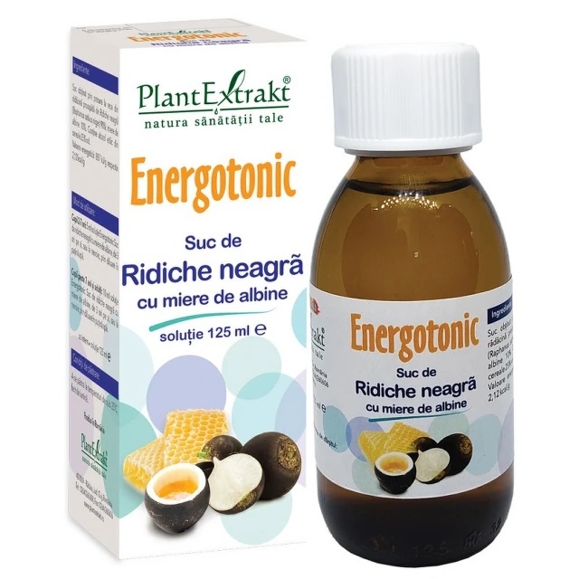 Suc de ridiche neagra cu miere de albine, 125ml, PlantExtrakt