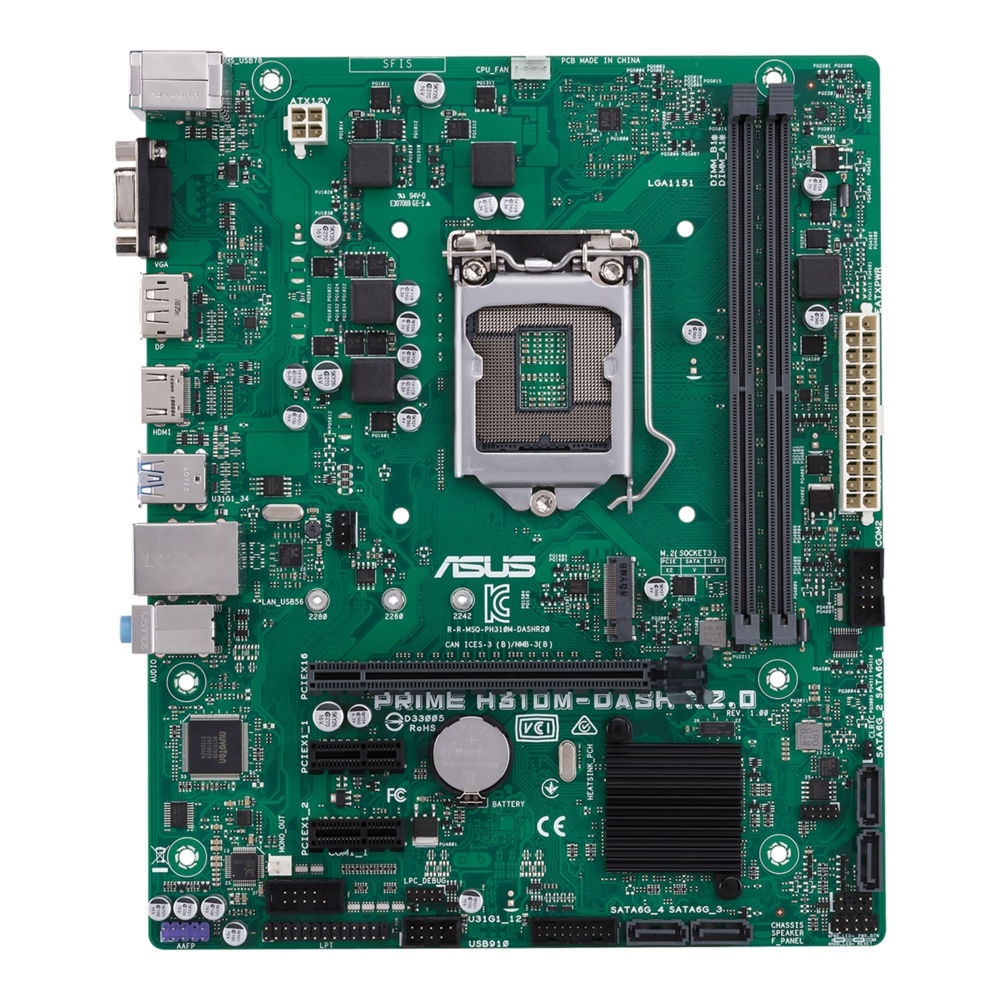 metabolism boosting coffee Placa de Baza Refurbished ASUS PRIME H310M-DASH R2.0, Micro-ATX, Socket LGA1151 v2, DDR4, Slot M.2, Gen 8 si Gen 9 Ready, Fara Shield, Garantie 12