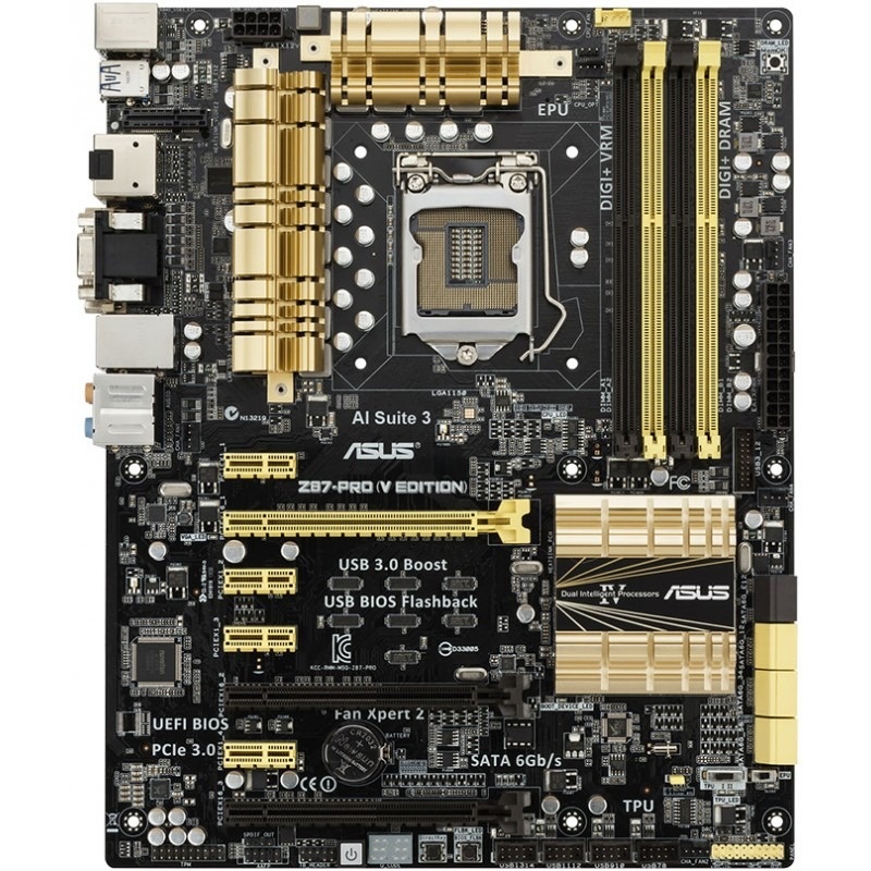 Placa de baza ASUS Z87-PRO (V EDITION), bulk, refurbished, LGA 1150