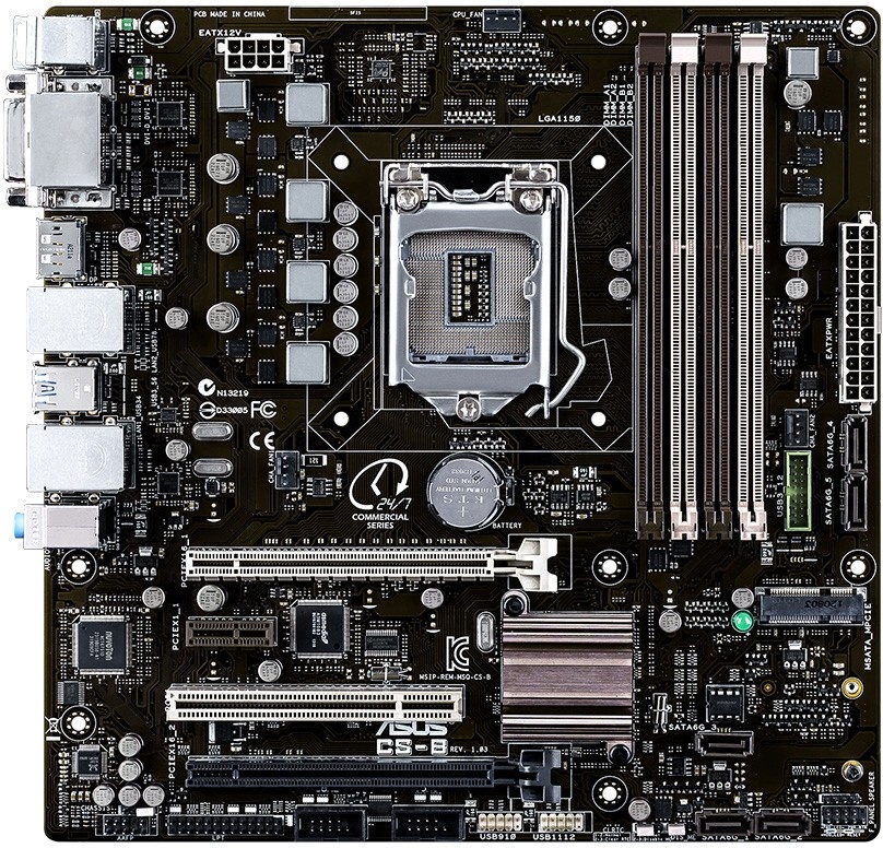 Placa de baza socket 1150, ASUS CS-B chipset Q87, 4xDDR3, USB 3.0, SATA3