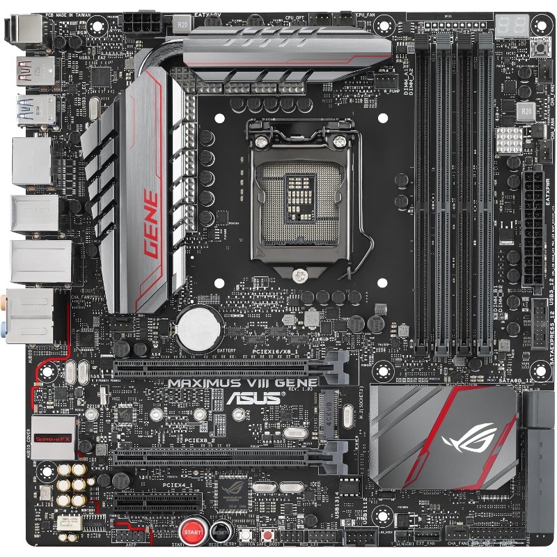 Placa de baza ASUS MAXIMUS VIII GENE, 1151 V1, MATX, refurbished