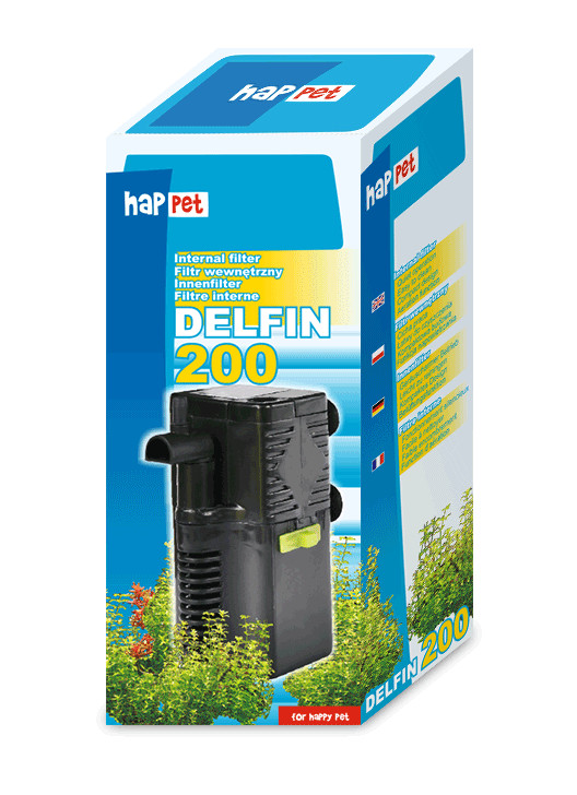 Filtru Intern Happet Delfin 350 pentru Acvariu Pana La 60 l/190 l/h/ 4.5 W, F103