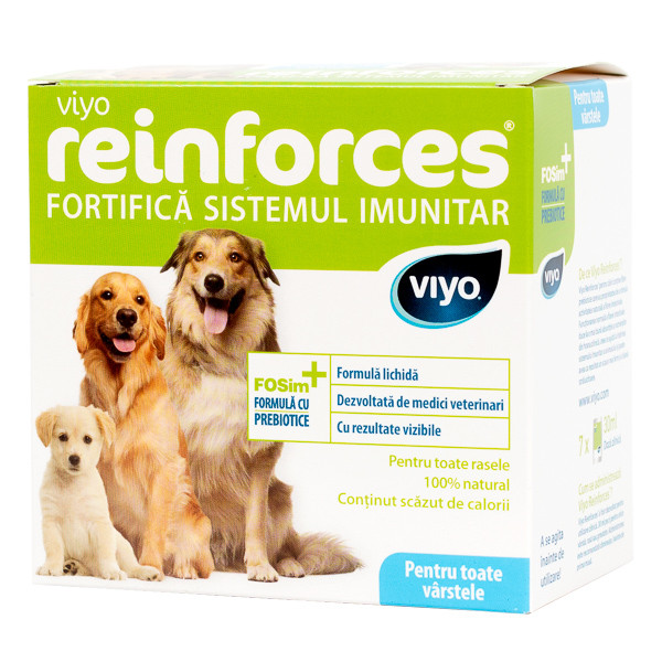 Viyo Reinforces Pentru Câini Pentru Toate Varstele, 7 X 30ml