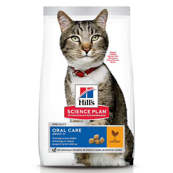 Hill\'s SP Feline Adult Oral Care Pui, 1.5kg