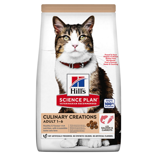 Hill\'s SP Culinary Creations, Somon și Morcov, hrană uscată pisici, 10kg