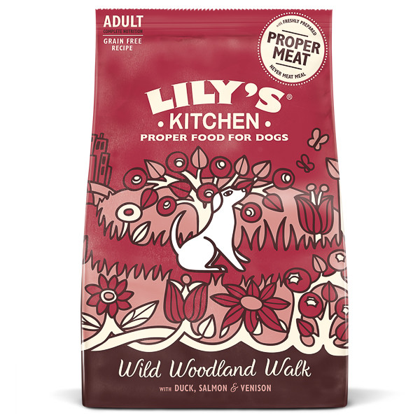 Lily\'s Kitchen Dog Duck, Salmon and Venison Wild Woodland Walk Adult Dry Food, 12kg