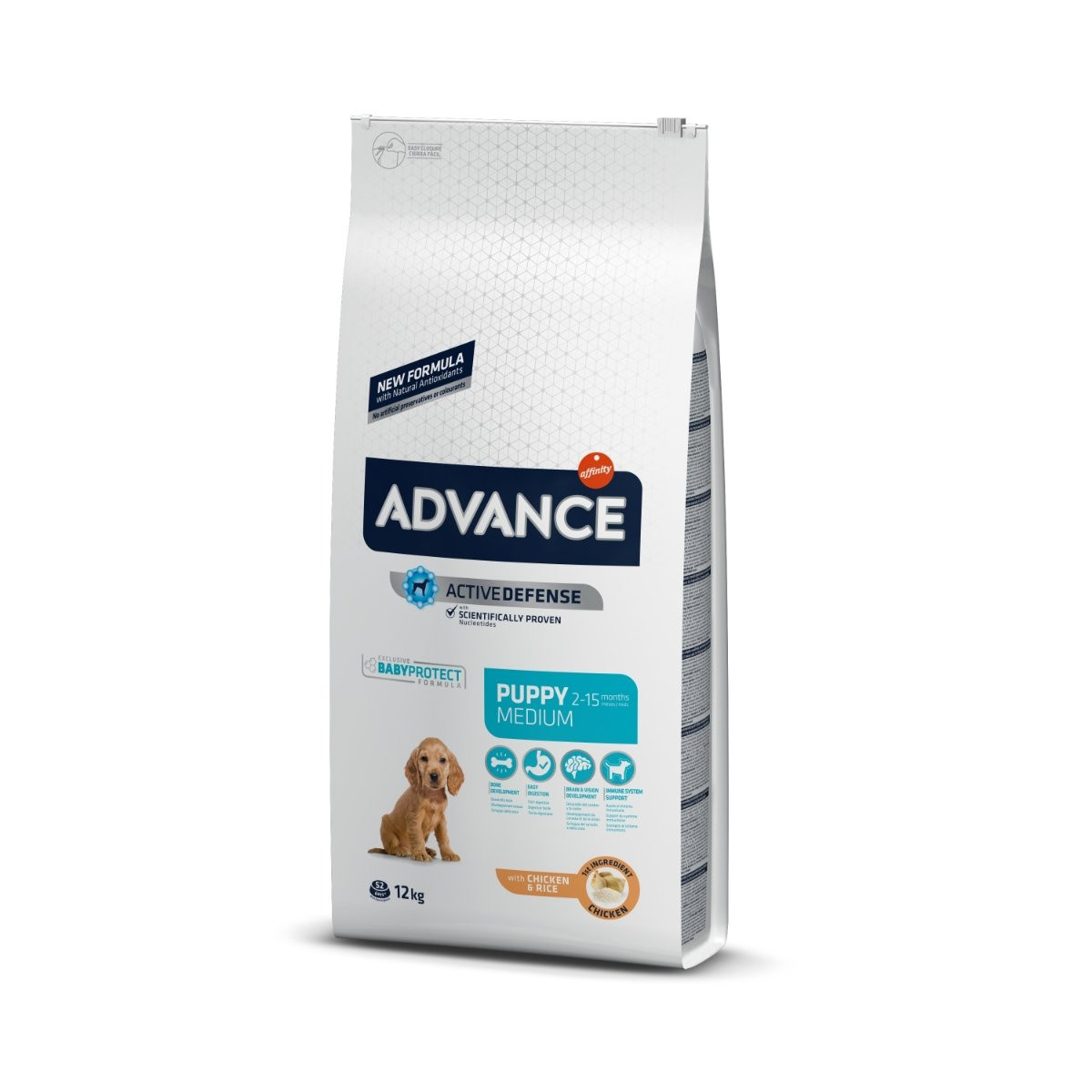 Advance Medium Puppy, M, Pui, hrană uscată câini junior, 3kg