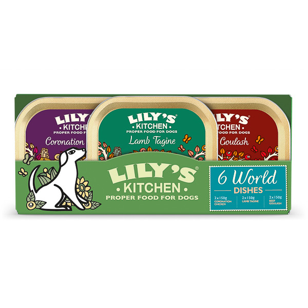 Lily\'s Kitchen World Dishes Trays Multipack, 6x150g