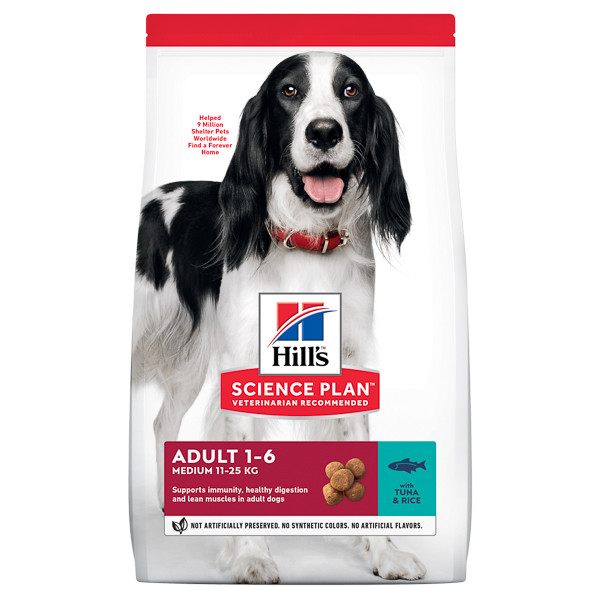 Hill\'s SP Canine Adult Medium Ton și Orez, 12kg