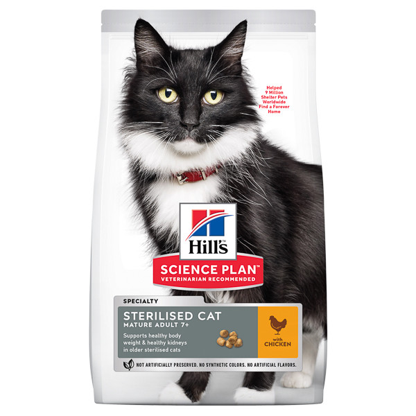 Hill\'s SP Feline Mature Sterilised Pui, 3kg