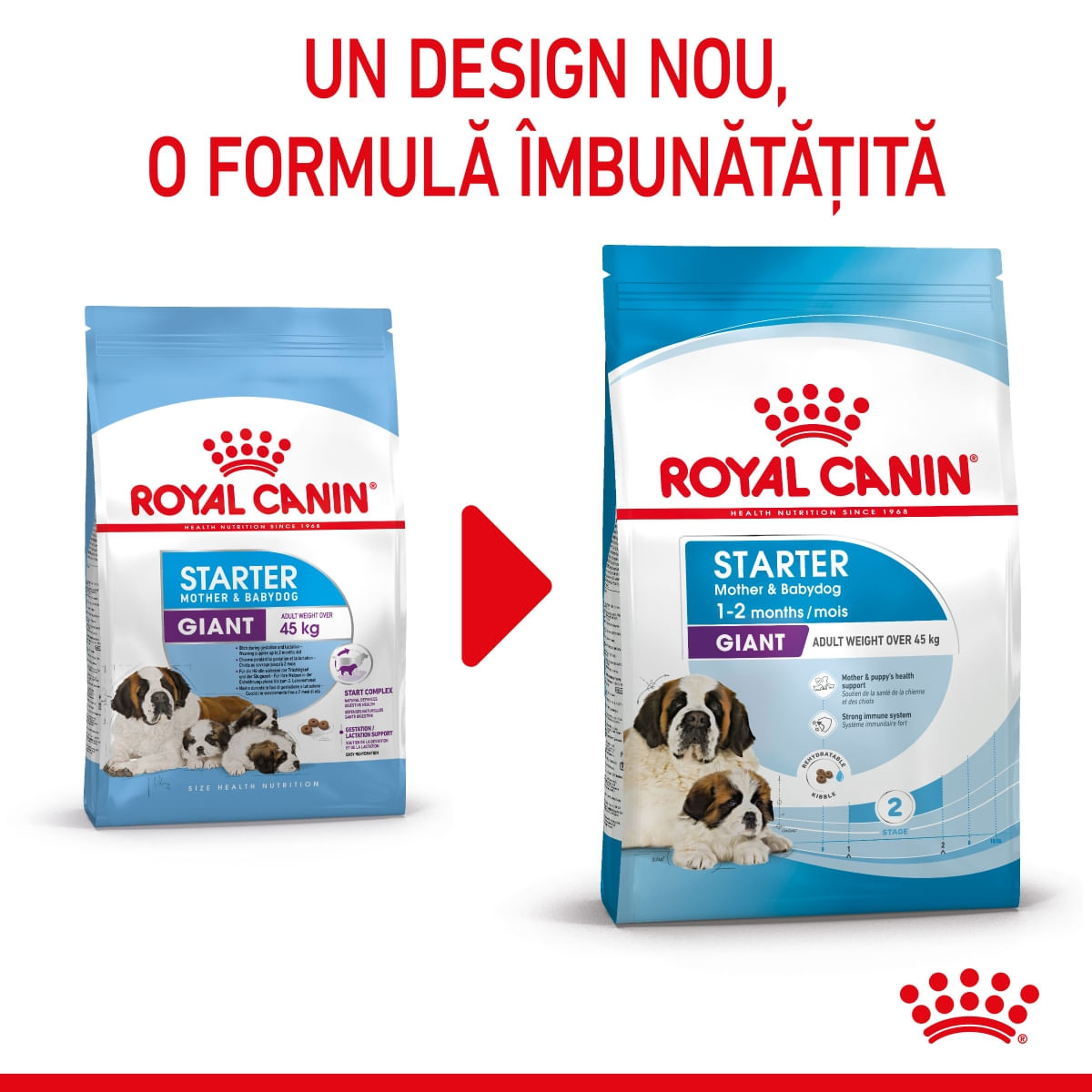 Royal Canin Giant Starter Mother & Babydog, mama și puiul, hrană uscată câine, 15kg