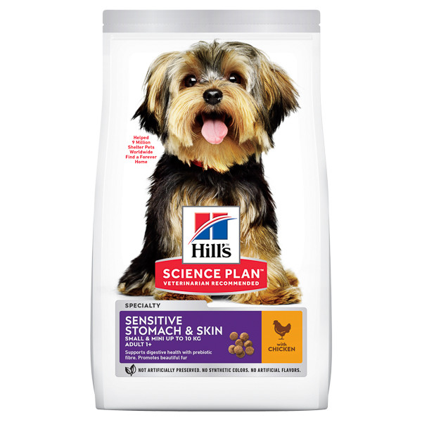 Hill\'s SP Canine Adult Small & Miniature Sens Stom&Skin Pui, 3kg