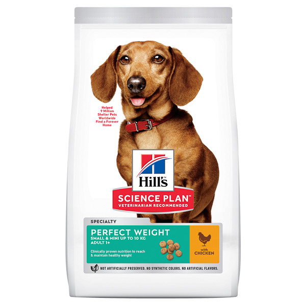 Hill\'s SP Canine Adult Perfect Weight Small & Miniature Pui, 1.5kg