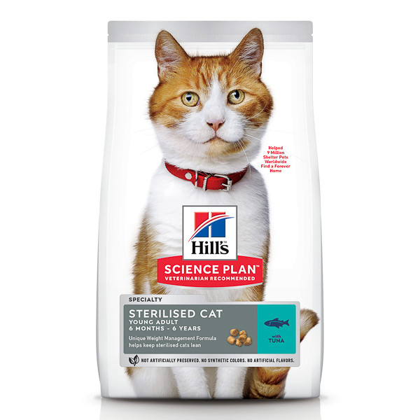 Hill\'s SP Adult Sterilised, Ton, hrană uscată pisici sterilizate, 1.5kg