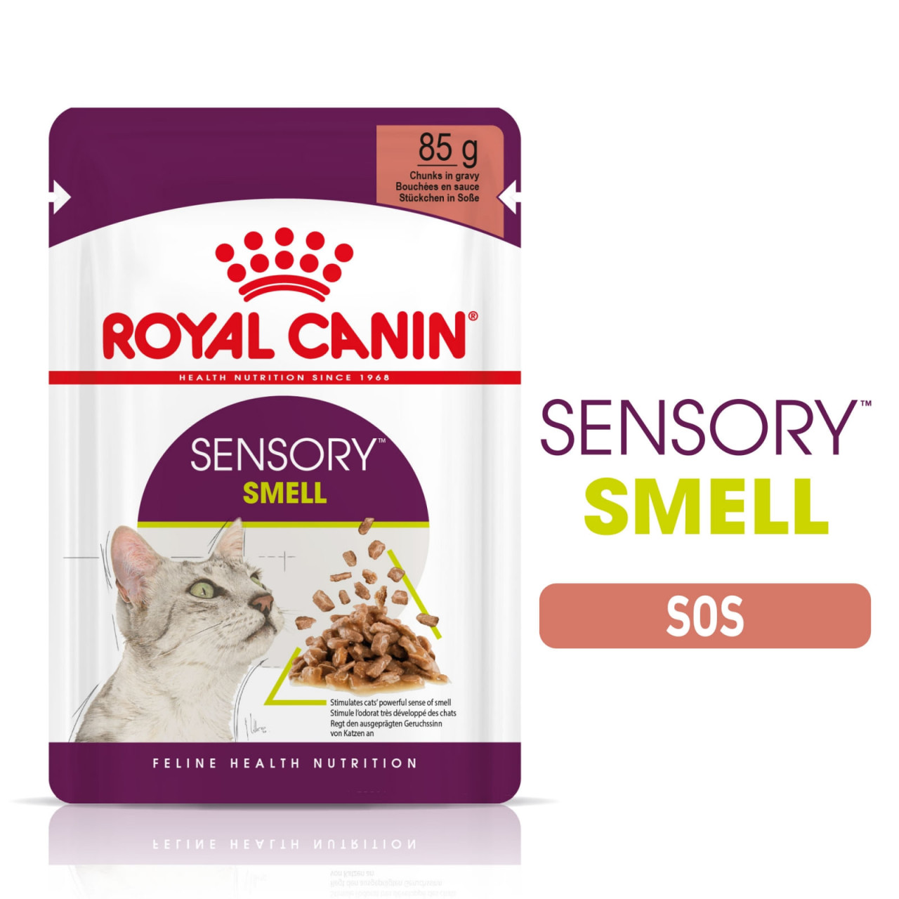 Royal Canin Sensory Smell, hrană umedă pisici, stimularea mirosului (în sos), 85g